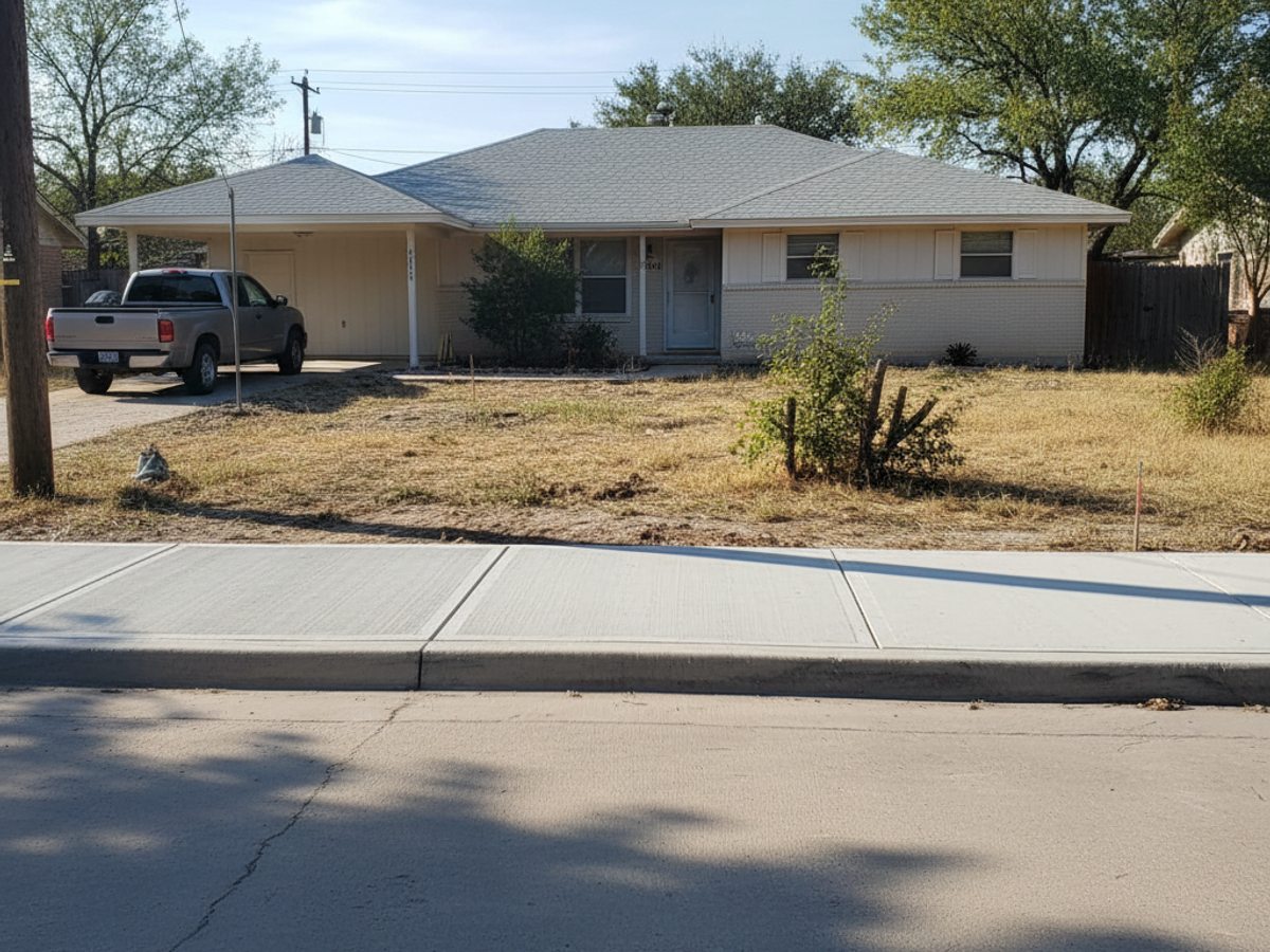 Concrete Slab Foundations completed by Majestic Concrete in Ballinger, TX